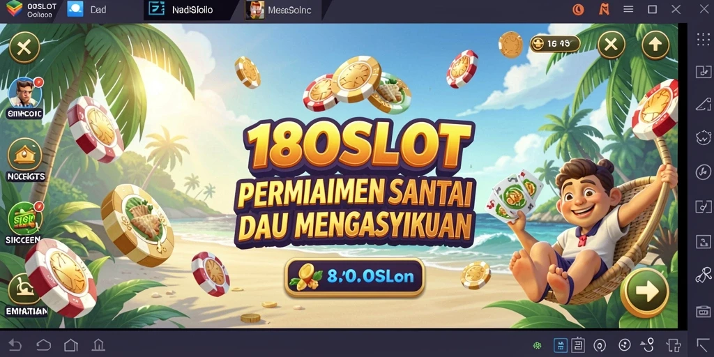 Screenshot utama 180SLOT menampilkan antarmuka permainan slot yang menarik.