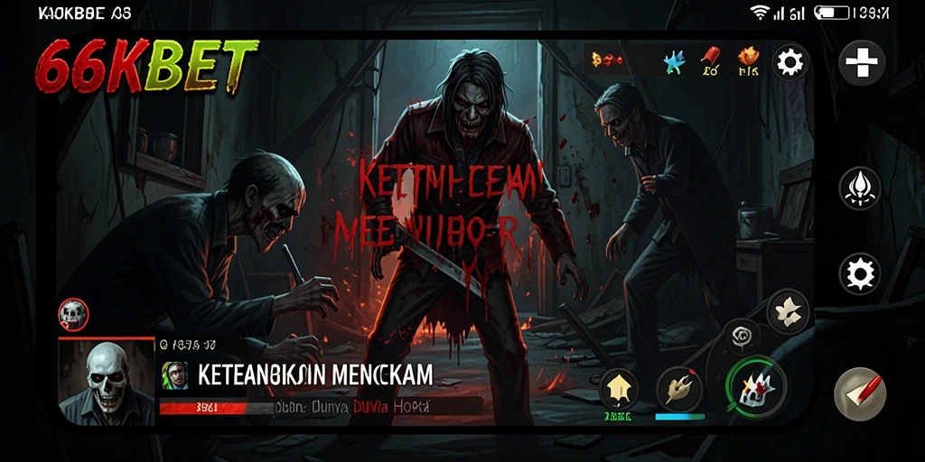 Screenshot 66KBET menunjukkan ketegangan mendebarkan dalam gameplay Horror.
