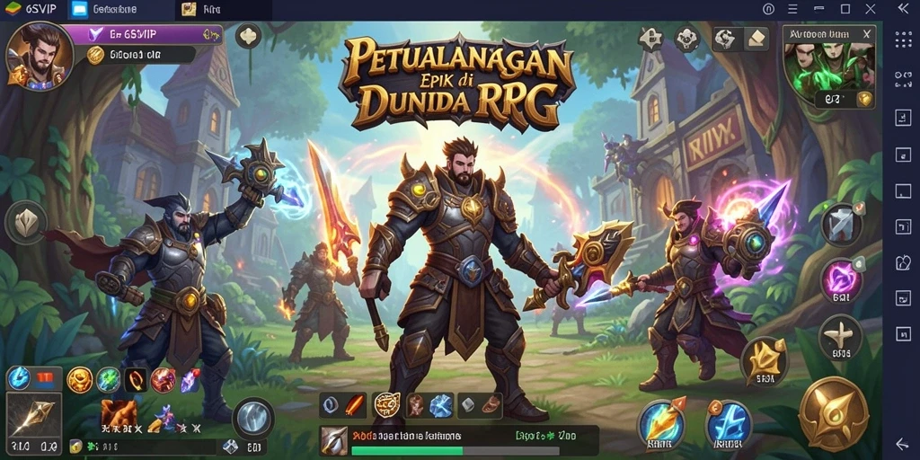 Tampilan menarik dari gameplay RPG dalam 6SVIP.