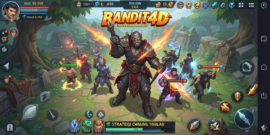 Tangkapan layar utama dari gameplay dinamis BANDIT4D.