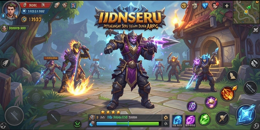 Tampilan menarik gameplay ARPG dalam IDNSERU.