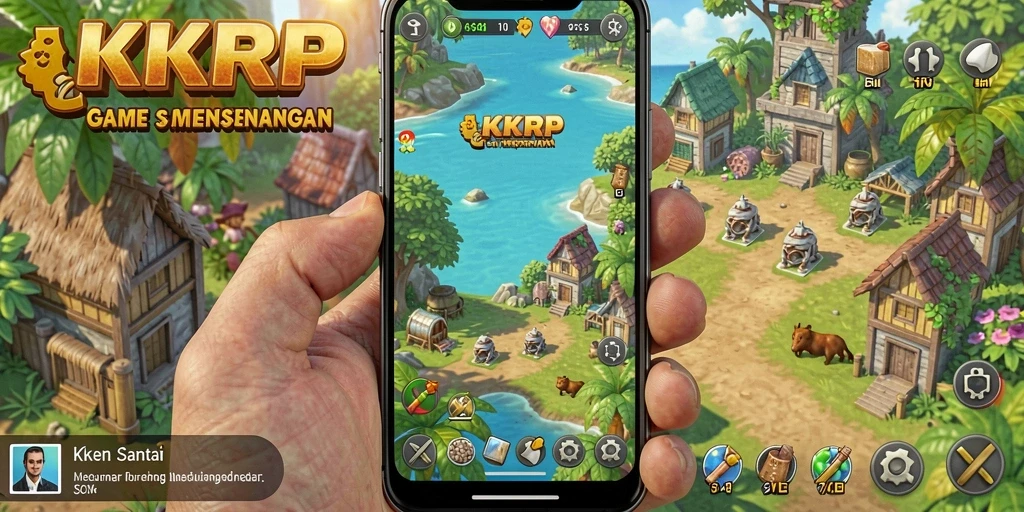 Screenshot gameplay KKRP yang menarik dan penuh warna.
