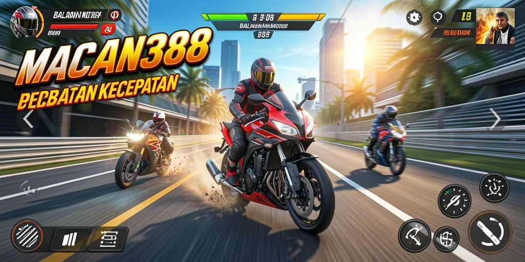 Gameplay seru di MACAN388 dengan kecepatan motor yang mendebarkan.