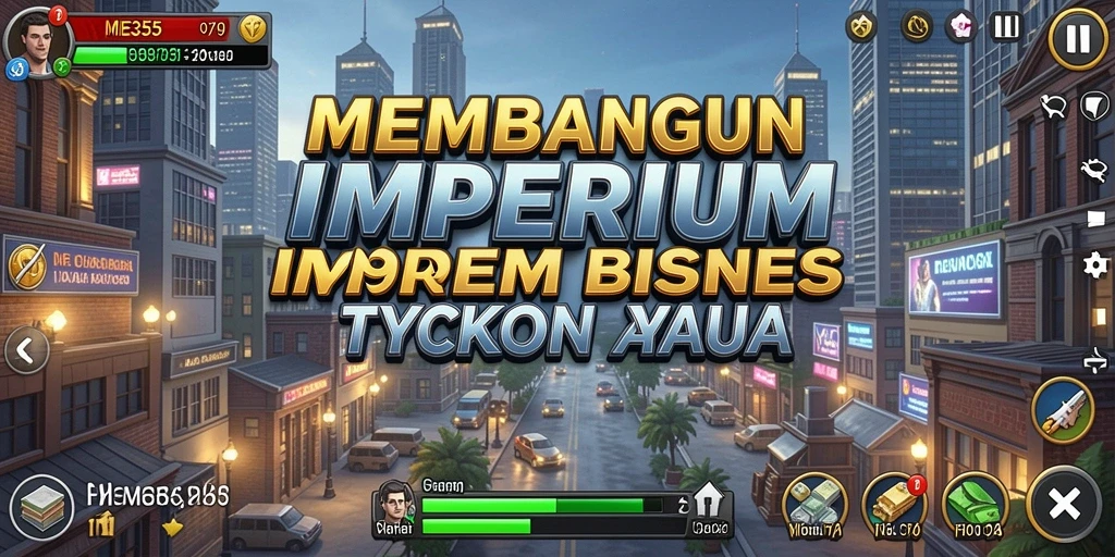 Tampilan menarik dari gameplay ME355 yang penuh dengan strategi Tycoon.