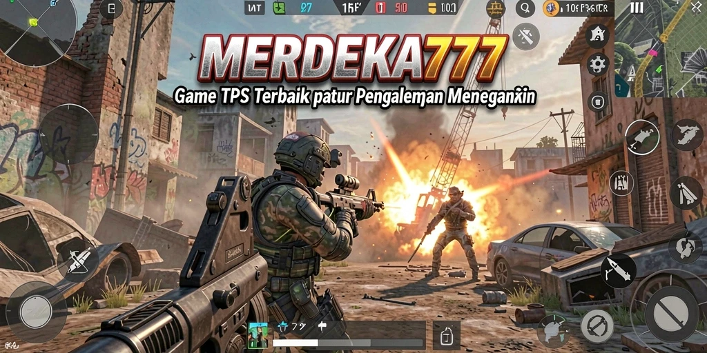 Tampilan gameplay menegangkan dari MERDEKA777 saat bertempur di arena.
