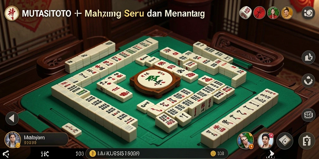 Screenshot gameplay MUTASITOTO yang menampilkan keindahan Mahjong.
