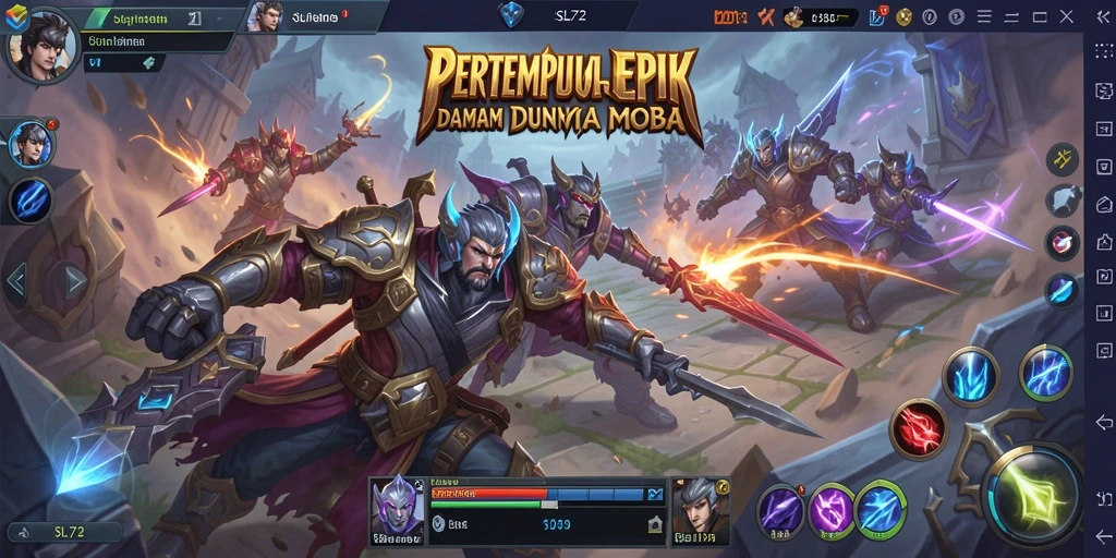 Tampilan gameplay SL72 yang dinamis dan penuh aksi.