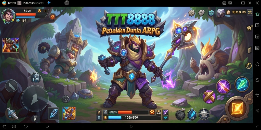 Screenshot gameplay TTT888 yang menunjukkan aksi pertempuran seru.