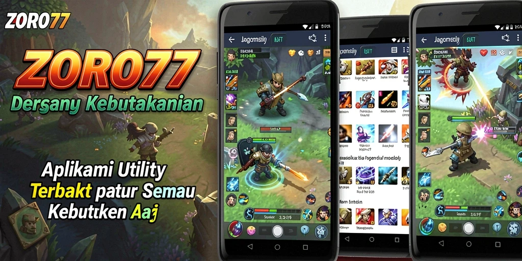 Tampilan antarmuka ZORO77 yang bersih dan sederhana untuk pengguna.